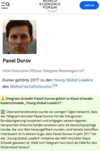 Ist Telegram Gründer Pawel Durow ein NWO Agent?